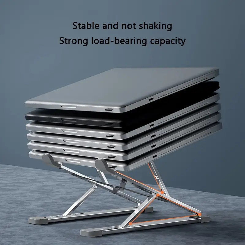 product-Silver aluminium multi purpose laptop stand