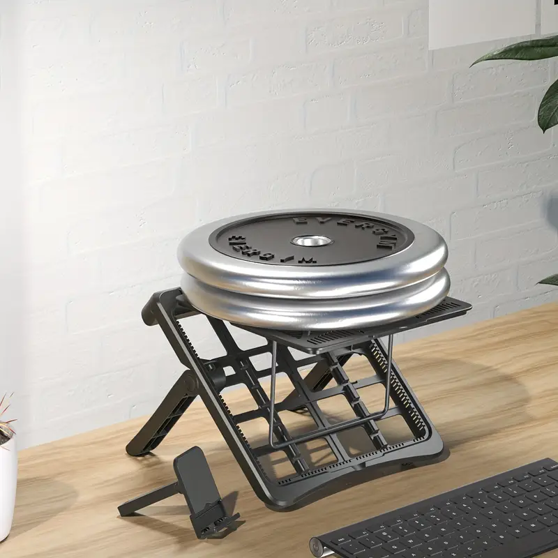 product-Black plastic multi purpose laptop stand