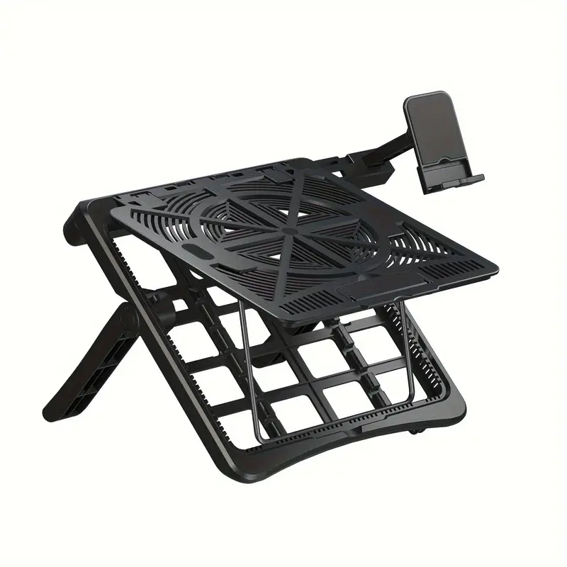 product-Black plastic multi purpose laptop stand